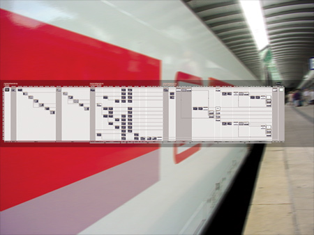 Struktogramm aus der Analyse des Fahrkartenautomaten der Deutschen Bahn AG.